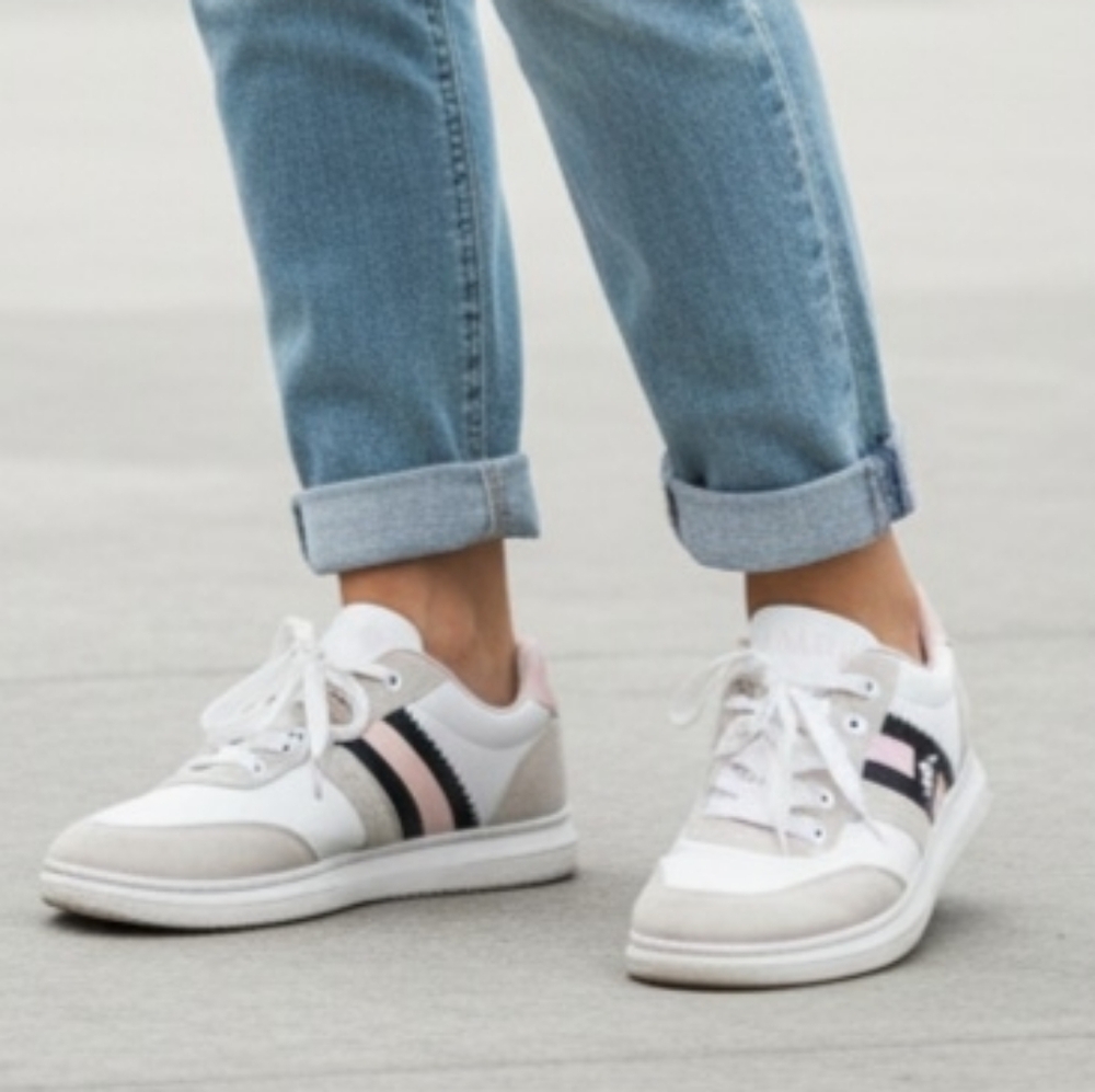 Kappa Sneakers 222 Banda Barnel – White & Pink – Size 41